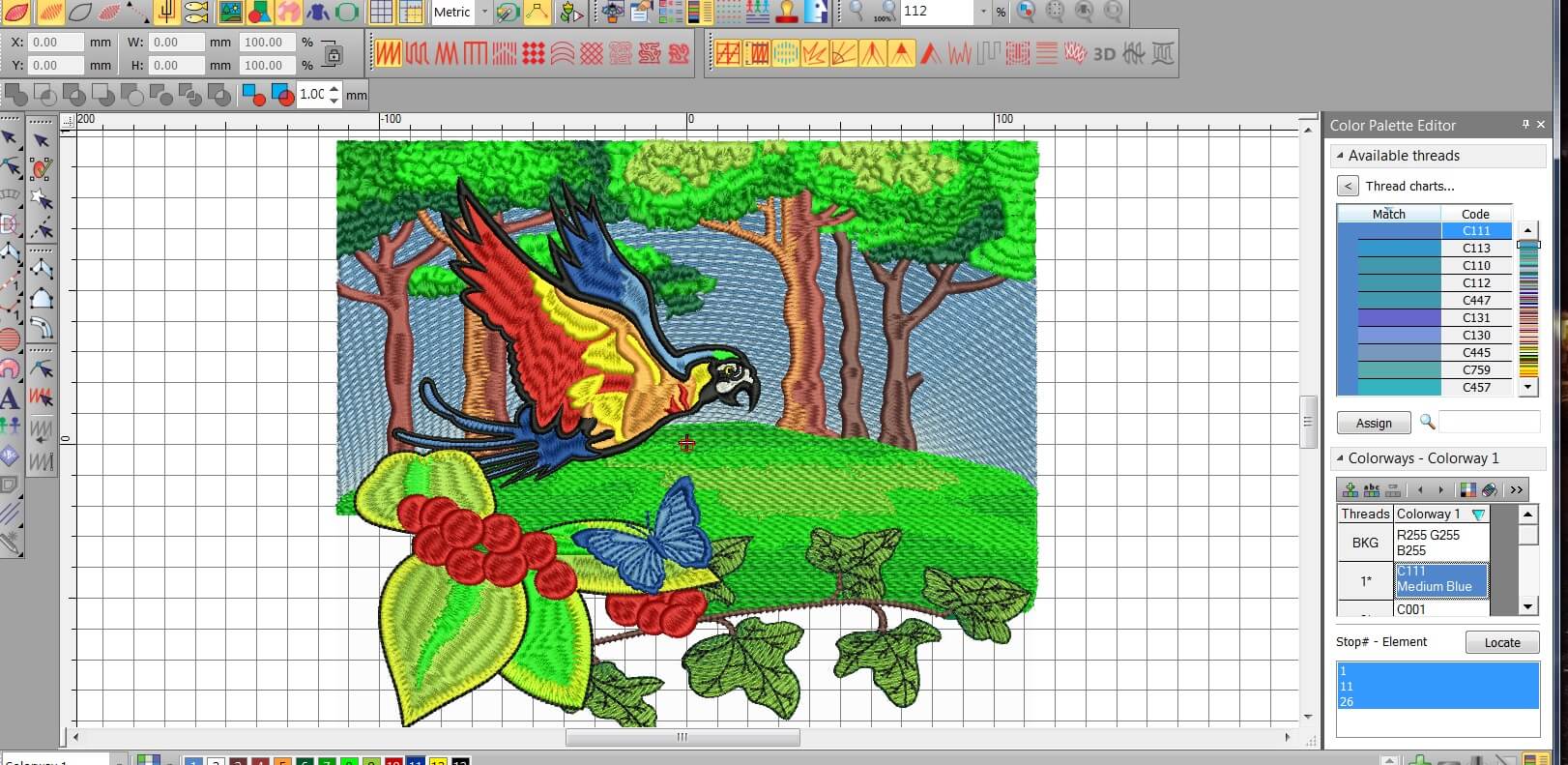 Embroidery design program